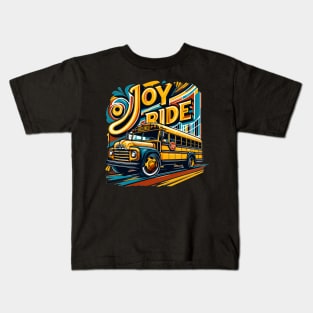 School Bus, Joy Ride Kids T-Shirt